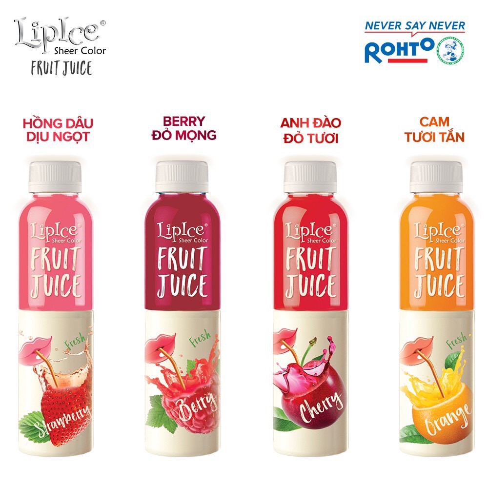 Son dưỡng có màu Lipice Sheer Color Fruit Juice 4g