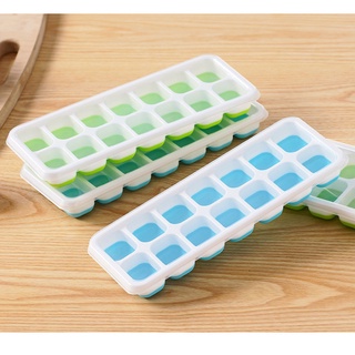 Khay Làm Đá Silicon 14 Ô Có Nắp FHT 【 T4 P27 A0 】