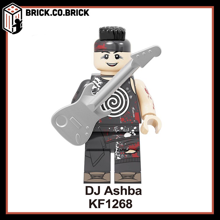 KF6105 - Đồ chơi lắp ráp minifigure mô hình sáng tạo non lego và minifigure nhân vật lego nhóm nhạc Rock Guns n Roses.