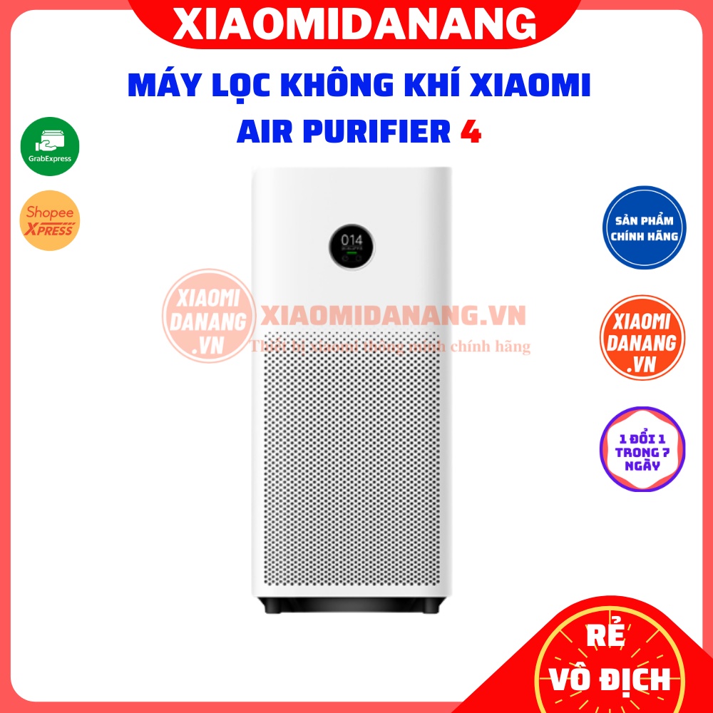 Máy lọc không khí Xiaomi Mi Air Purifier 4 (48m2) BHR5096GL - Chính hãng [Bản Quốc Tế Hàng Digiworld - BH 12 tháng]