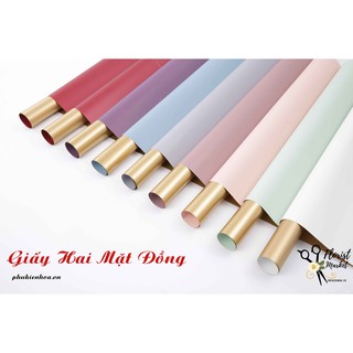 GIẤY GÓI HOA - GIẤY HAI MẶT ĐỒNG