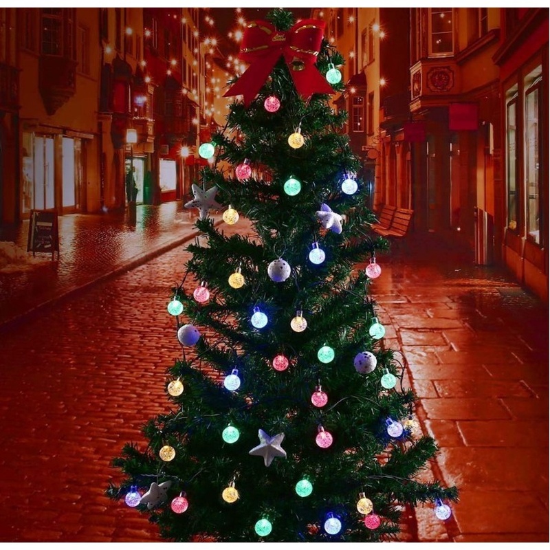 Dây đèn led 8 chế độ chống thấm nước IP65 hoạt động bằng năng lượng mặt trời