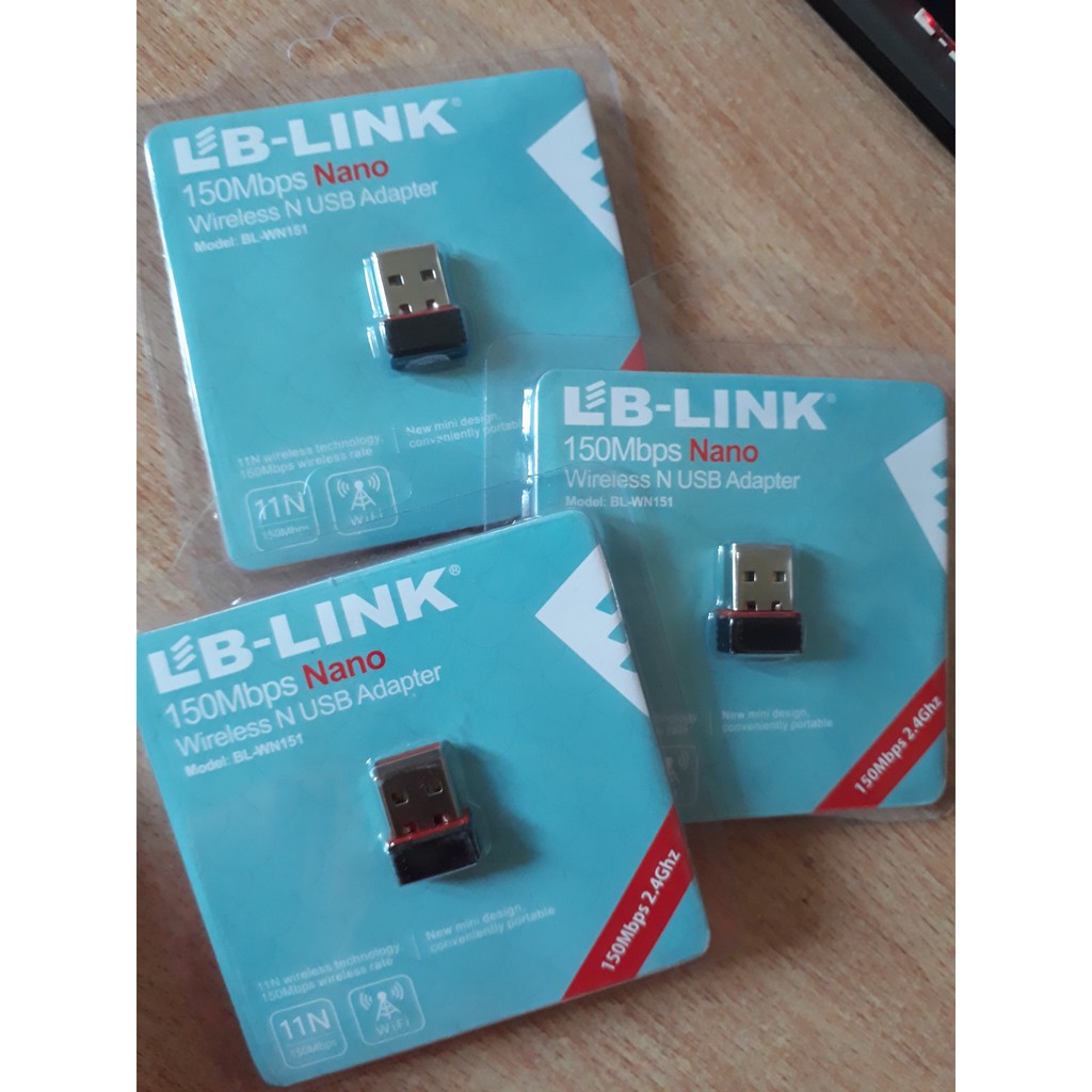 USB WIFI LB-LINK thu wifi cho máy tính bàn, laptop,  USB Wifi Nano tốc độ 150Mbps NEW