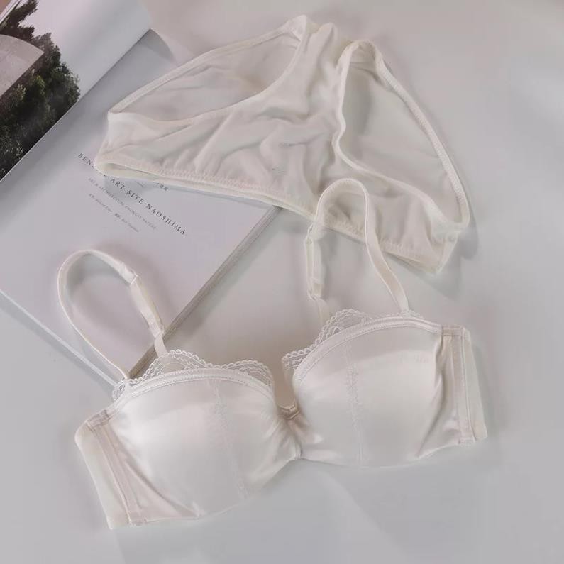 Bộ đồ lót B026 satin W268 mút mỏng có gọng BL | BigBuy360 - bigbuy360.vn