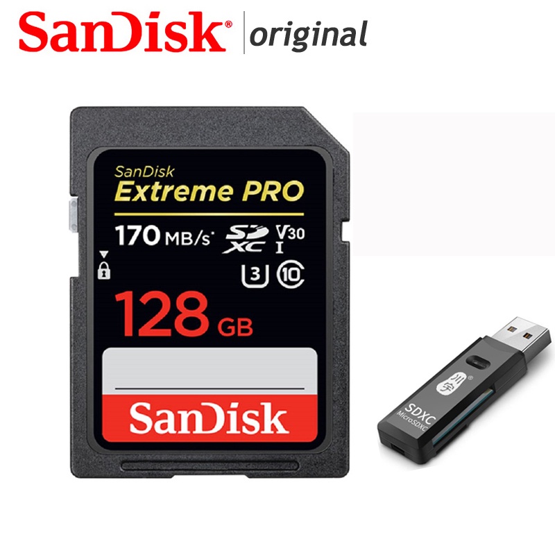 Thẻ Nhớ SanDisk Extreme Pro / Ultra SD 64GB SDXC Sdh 128GB 32GB Class10 256GB 512GB 1TB SDHC 4K SDHC Dành Cho Máy Ảnh