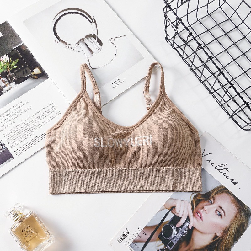 Áo bra tập gym 2 dây thể thao đẹp, áo ngực không gọng thể thao JOCOSI B7701