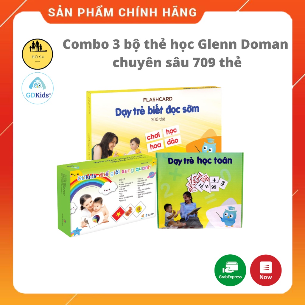 Flashcard glenn doman nâng cao chuyên sâu combo 3 bộ thẻ học 709 thẻ cho trẻ sơ sinh đến 6 tuổi Shop Bố Su