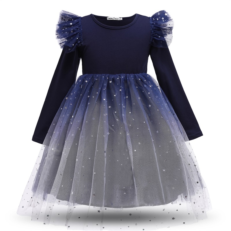 Đàm công chúa phong cách Giáng sinh đáng yêu hợp thời trang cho bé gái Children Girls New Years Clothing