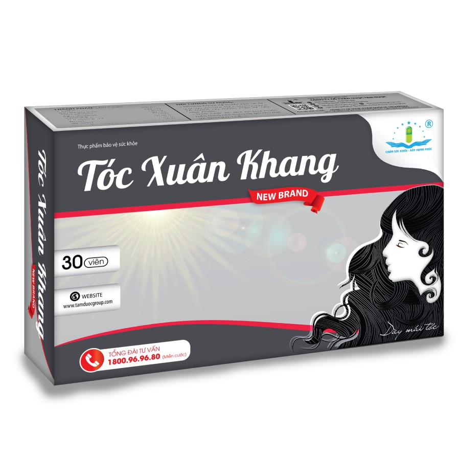 Tóc Xuân Khang  - Giúp nuôi dưỡng tóc móng, giảm tình trạng rụng tóc, khô xơ, dễ gãy - Tâm Dược