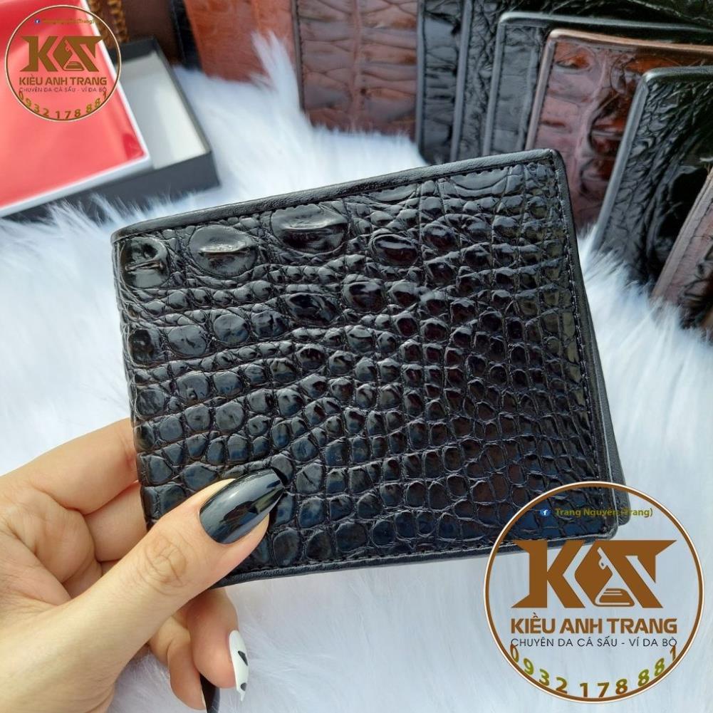 Ví Nam Da Cá Sấu Da Móng-Da Gù Đầu-Da Lưng-Da Bụng- Da Đuôi-Bóp Ngang Da Cá Sấu Chuẩn Hàng Thật-VIDAKIEUANHTRANG !