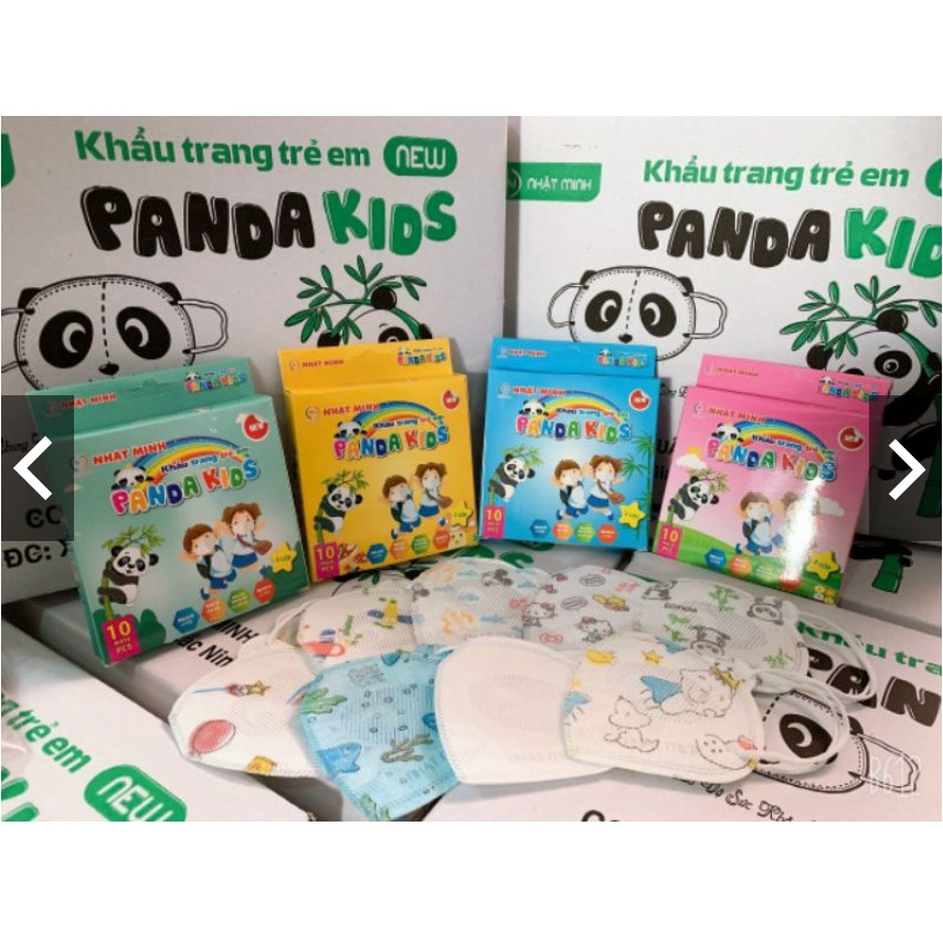 SET 3 HỘP MIX KHẨU TRANG 3D PANDA CHO BÉ