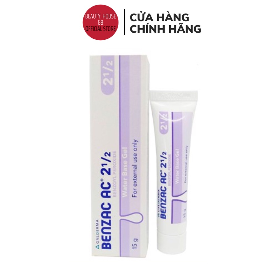 Chấm Mụn Benzac AC 5% Dr.A Clinic chứa benzoyl peroxide bpo giảm mụn viêm sưng nhanh gọn