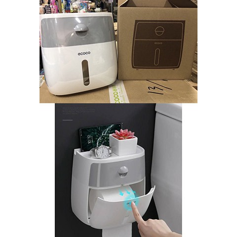 HỘP ĐỰNG GIẤY VỆ SINH 1 TẦNG ECOCO