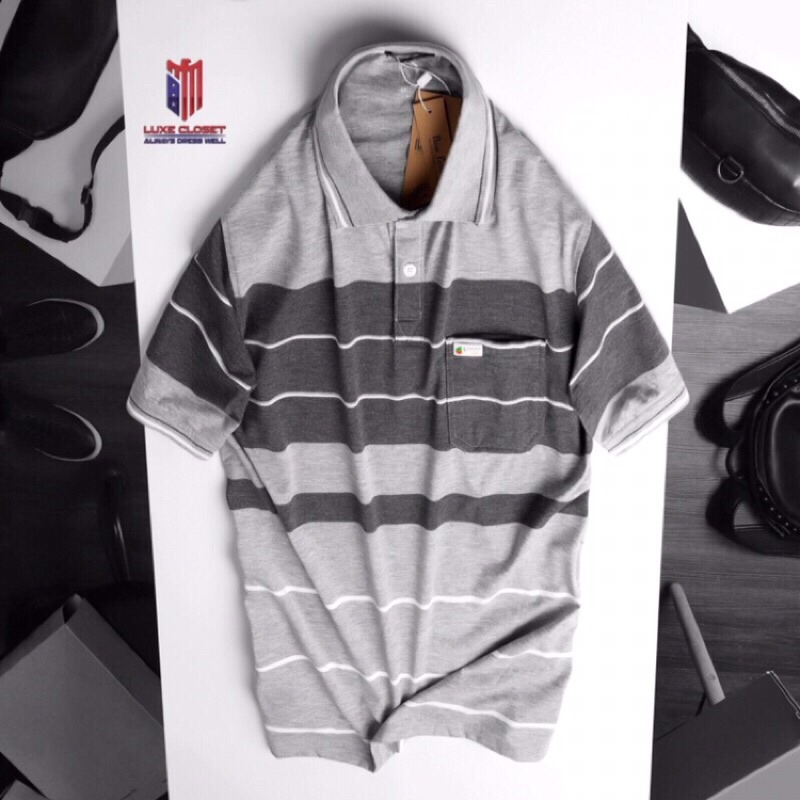 Áo thun sọc nam trung niên cotton nhiều màu sang trọng ACT008 | BigBuy360 - bigbuy360.vn