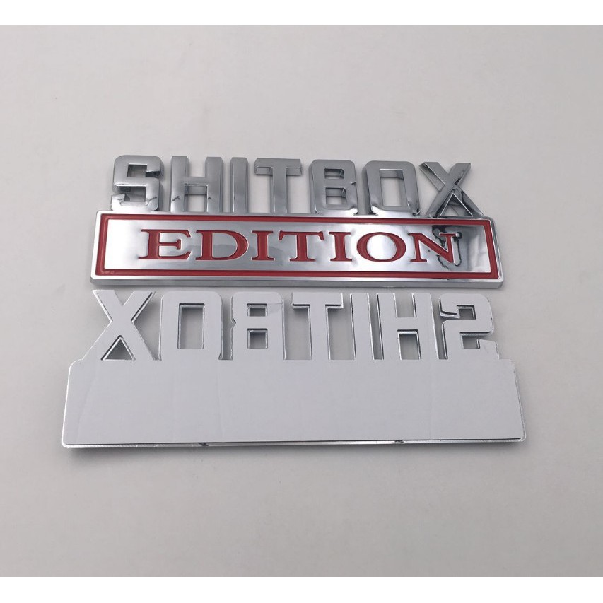 Logo 3D chữ nổi SHITBOX EDITION