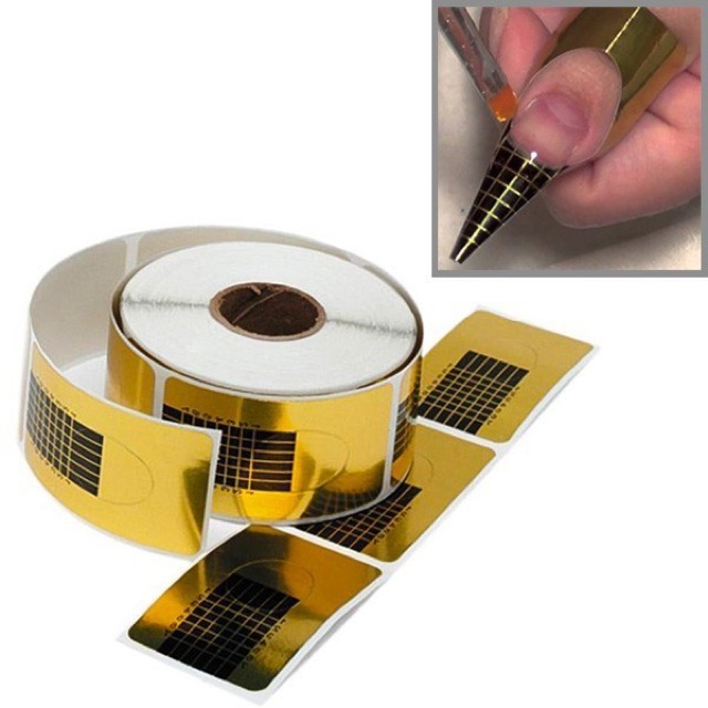 Giấy phom, giấy form , giấy from đắp gel nối móng lẻ - 10 miếng