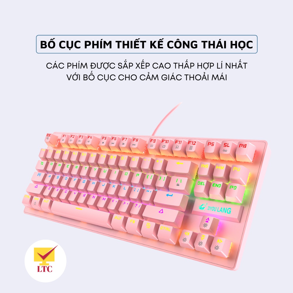 Bàn phím cơ gaming máy tính K2 PRO 2022, Có 10 chế độ led khác nhau, thích hợp chơi game, dùng văn phòng cho pc, laptop.