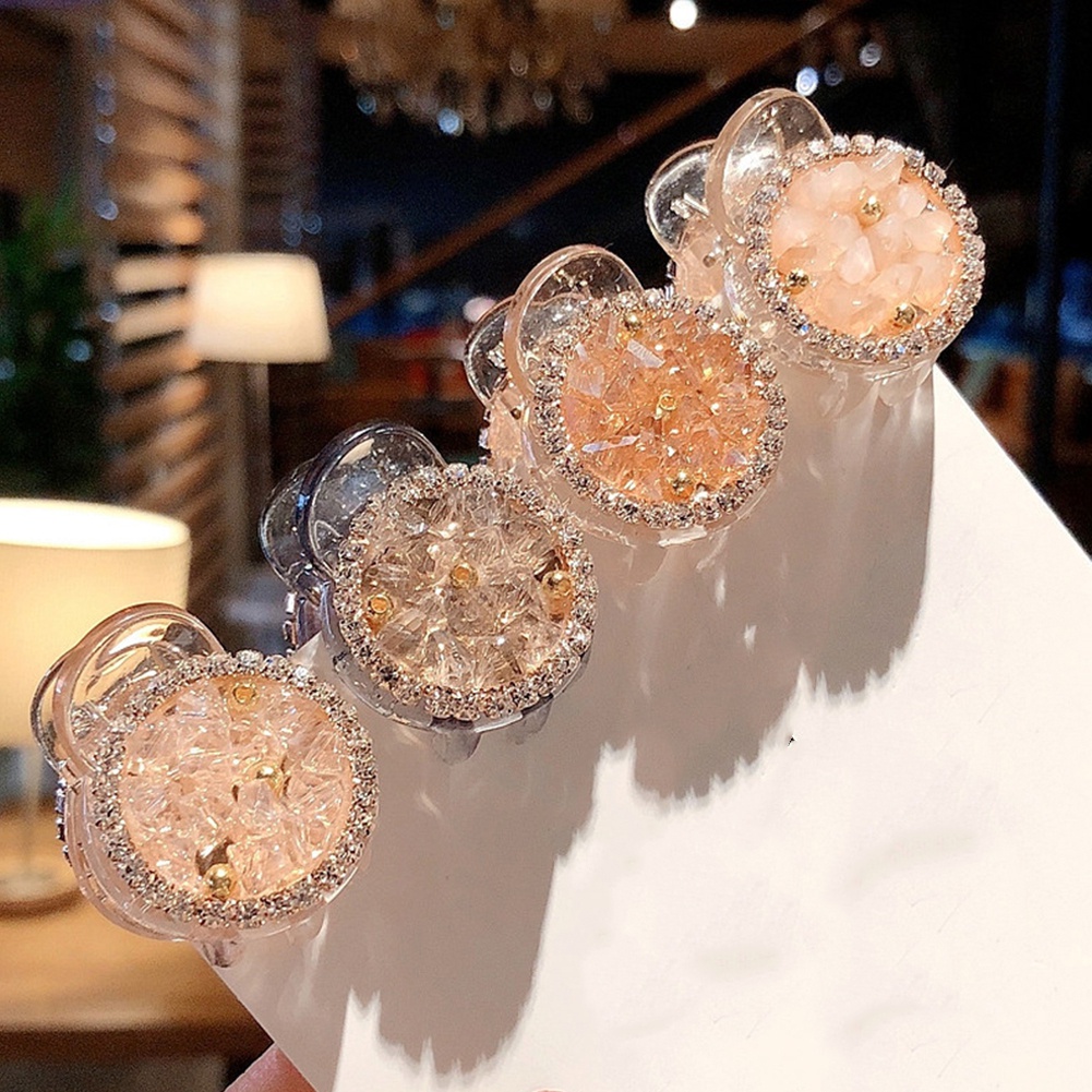 Kẹp Tóc Đính Đá Kiểu Dáng Xinh Xắn Cho Nữ