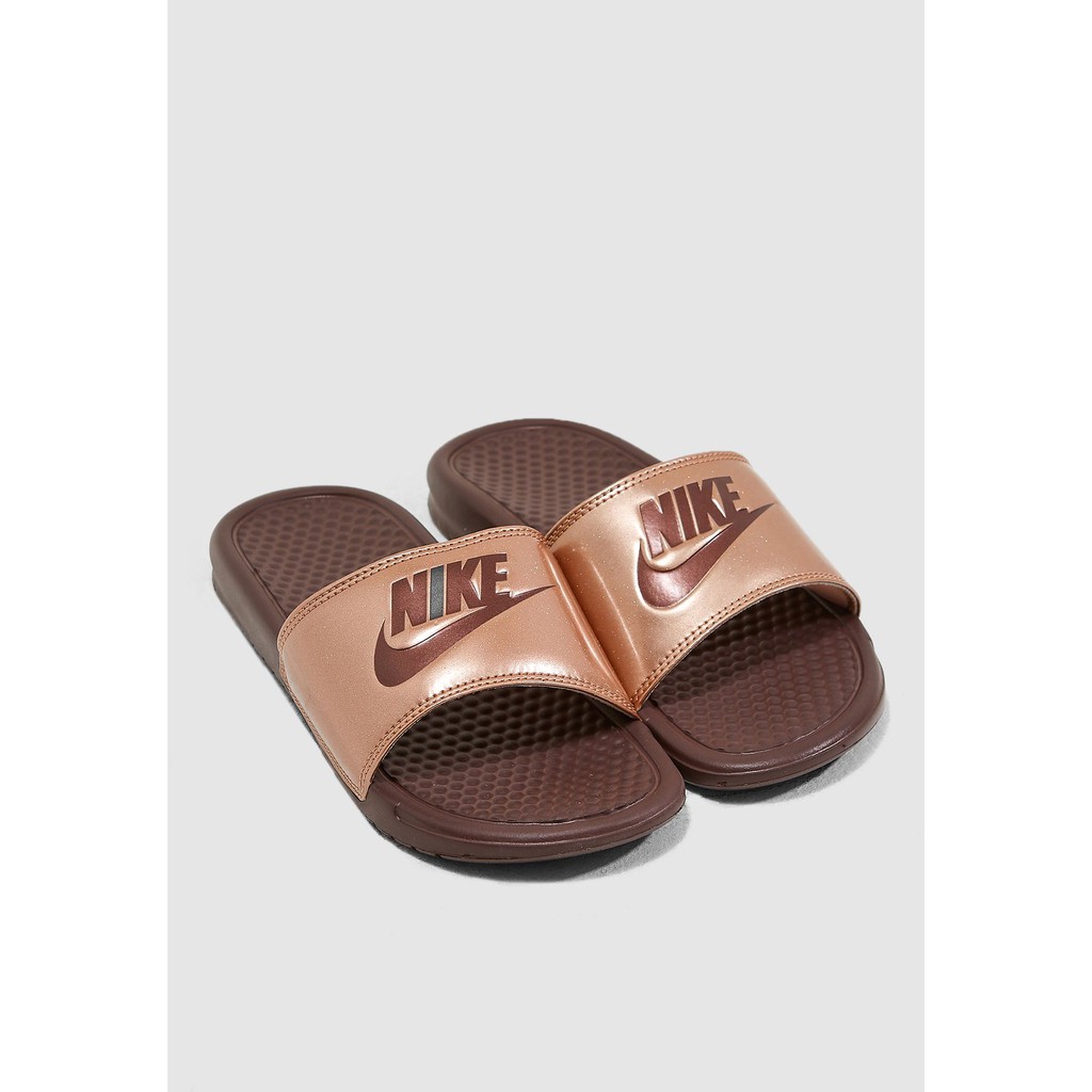 Dép Nữ Nike Benassi Print Nâu Đồng -618919-900 [Chính Hãng]