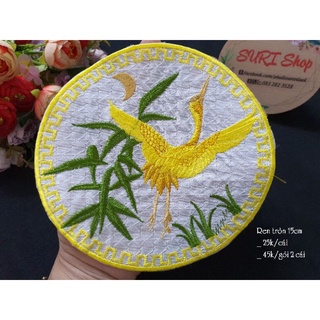 REN TRÒN THÊU HẠC 15cm (Trang trí Áo dài cách tân)