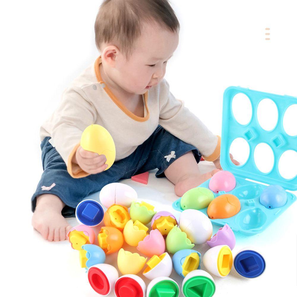 1 Hộp 6 Khối Ghép Hình Giáo Dục Thông Minh Cho Bé