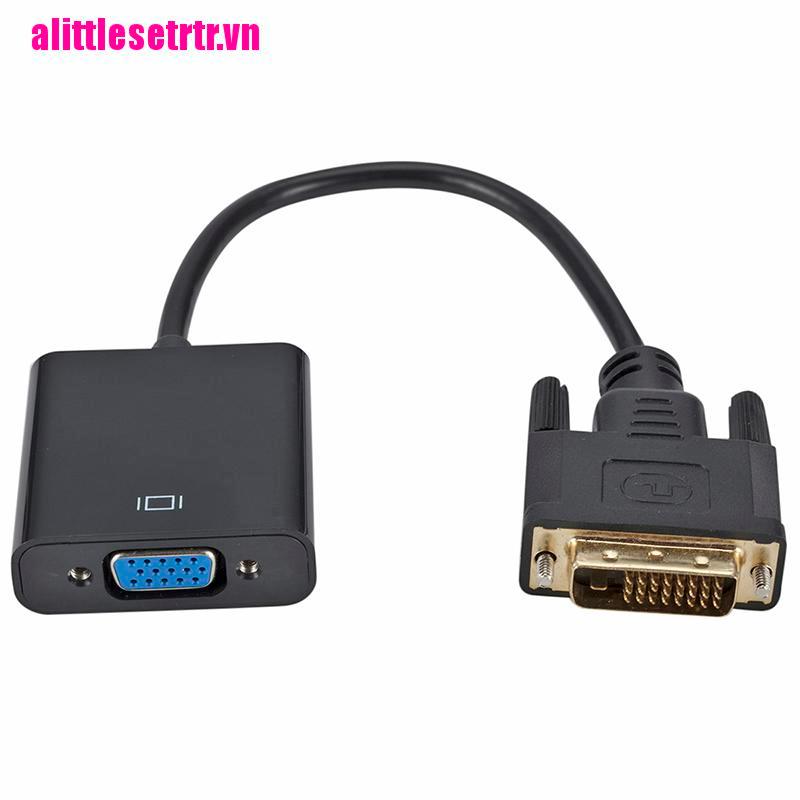 【mulinhe】1080p DVI-D 24+1 Pin Male to VGA 15Pin Female Active Cable Adapter Co