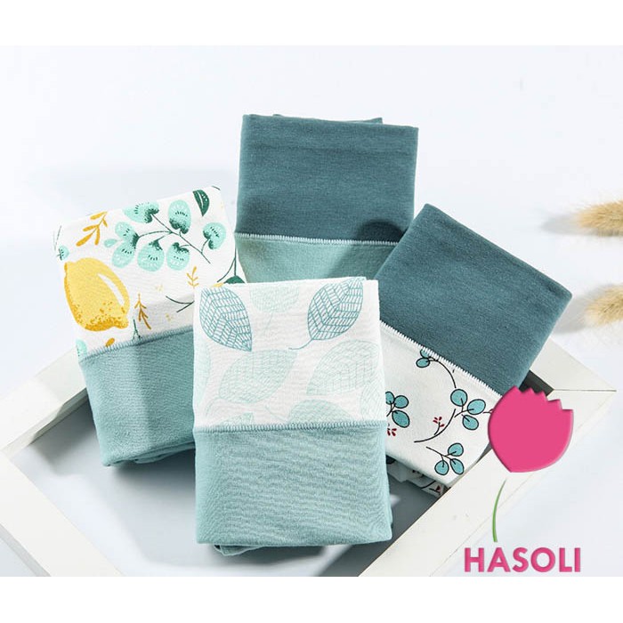 Combo 5 Quần Lót Nữ Cotton Cạp Cao-Quần Lót Gen Bụng Kháng Khuẩn Mềm Mịn S46