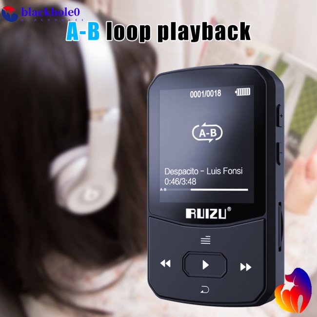 Máy Nghe Nhạc Mp3 Mp4 Bluetooth Không Dây Đa Năng BH Ruizu X52