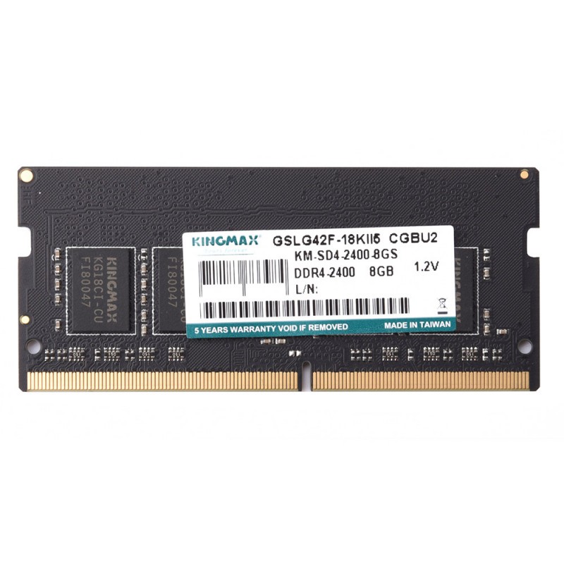 Ram laptop Kingmax DDR4 8GB bus 2400 MHz - bảo hành 3 năm - hàng viễn sơn