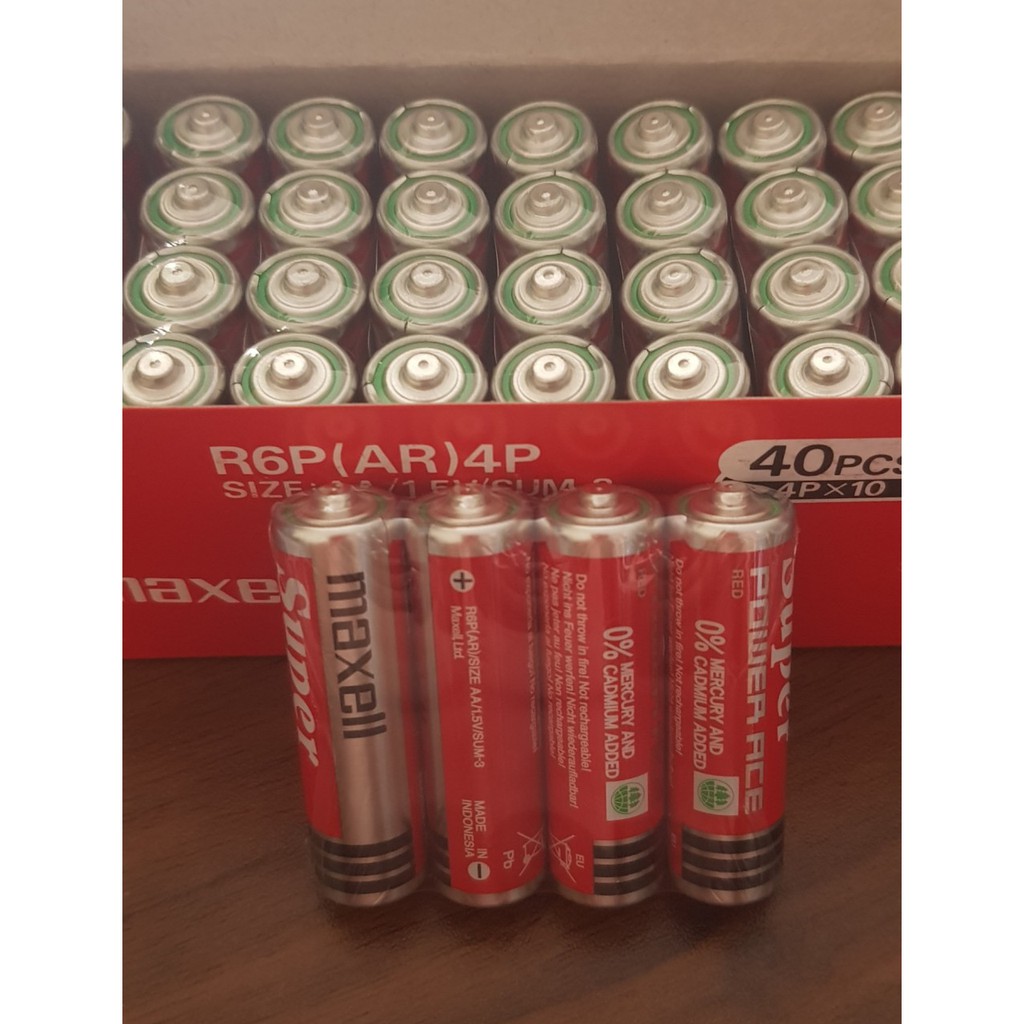 PIN TIỂU VĨ 4 VIÊN AA  Maxell