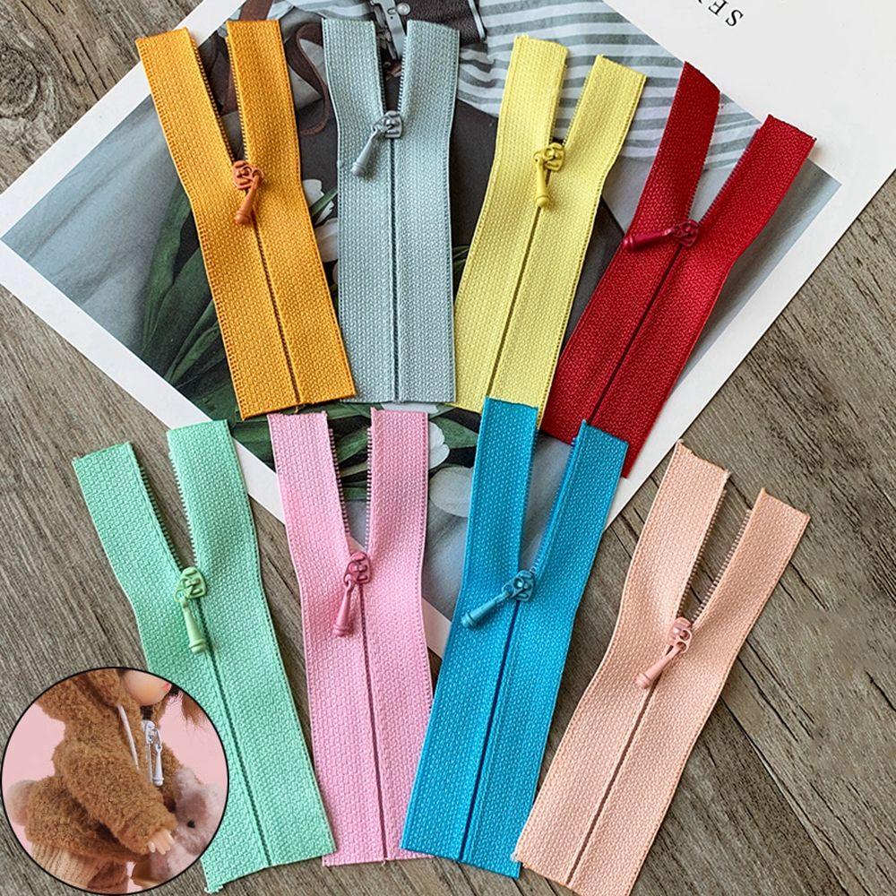 BEBETTERM Set 5 Dây Khóa Kéo Mini 5cm Dùng Để May Vá / Trang Trí Đồ Thủ Công