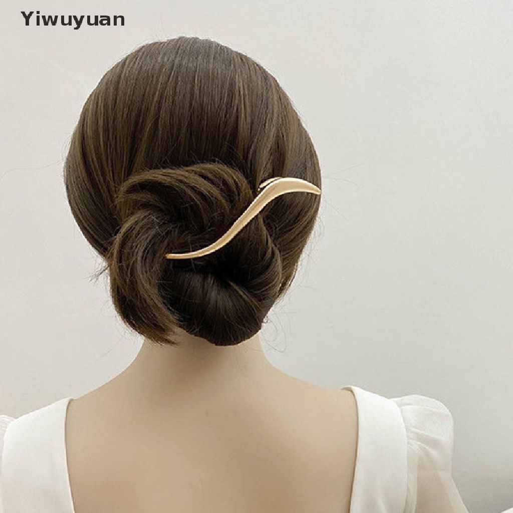 &lt; Yiwuyuan &gt; Kẹp Tóc Càng Cua / Nơ Bằng Hợp Kim