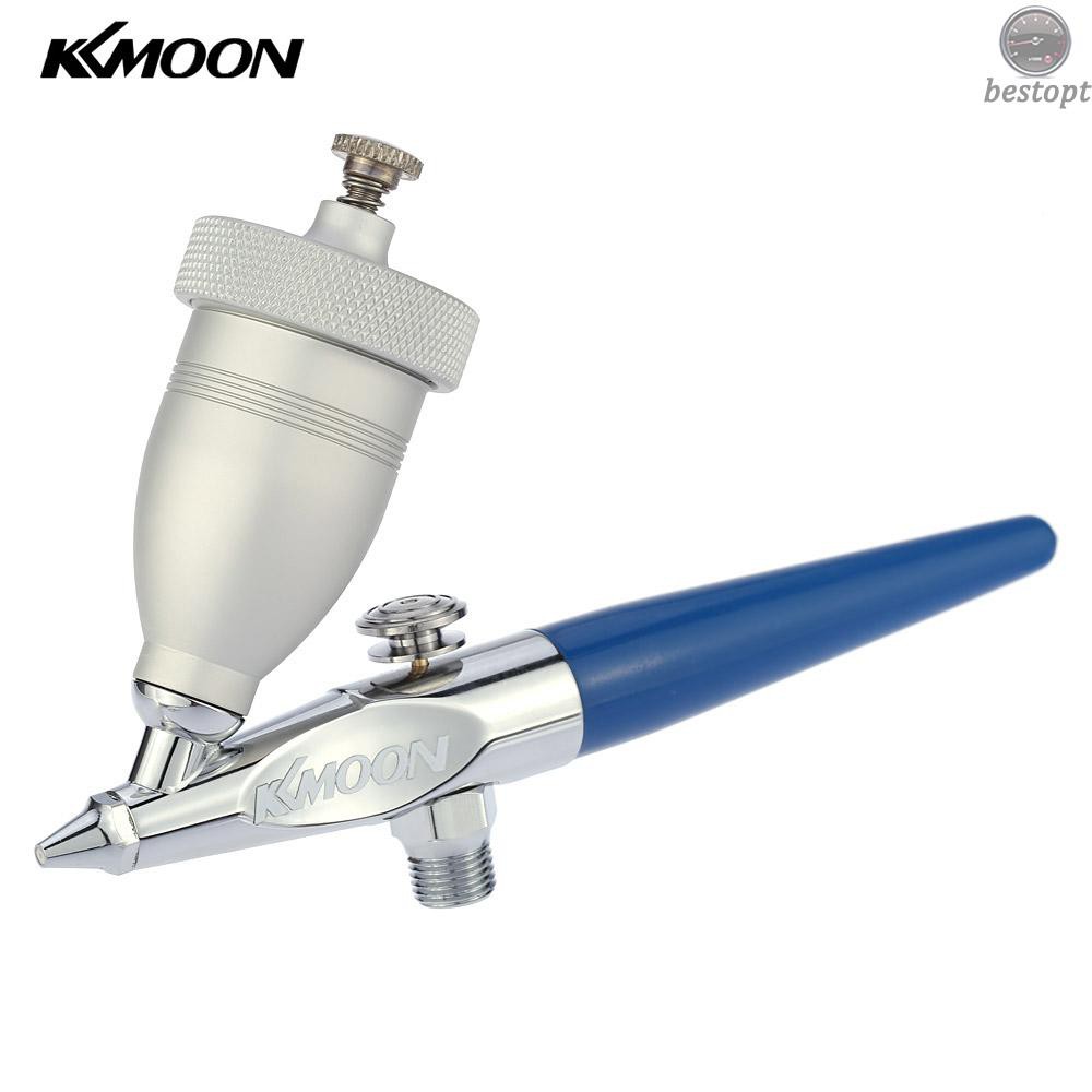 A&H KKmoon Mini Sandblasting Airbrush Sandblaster Spray Model Air Brush Kit for Art Painting Tattoo Manicure Metal Etching Glass Engraving/Hand-cut Single Action Gravity Feed 0.5mm Spray Gun