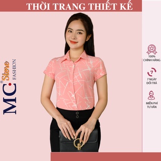 Sơ mi nữ basic A638 MC (trắng, vàng, đỏ, tím than)