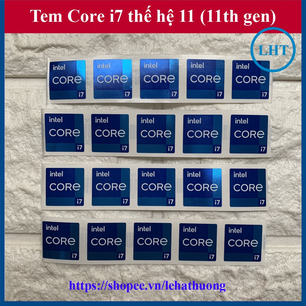 Tem Core i7 Thế Hệ 11 (11th Gen) - màu Xanh