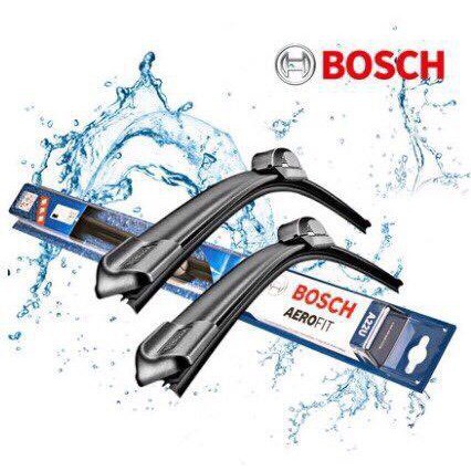 Gạt Mưa Ô Tô-Gạt Mưa Silicone 3 khúcHÀNG CHÍNH HÃNGBOSCH Mềm Siêu Sạch BOSCH AEROFIT Chính Hãng( Loại Ngàm U)