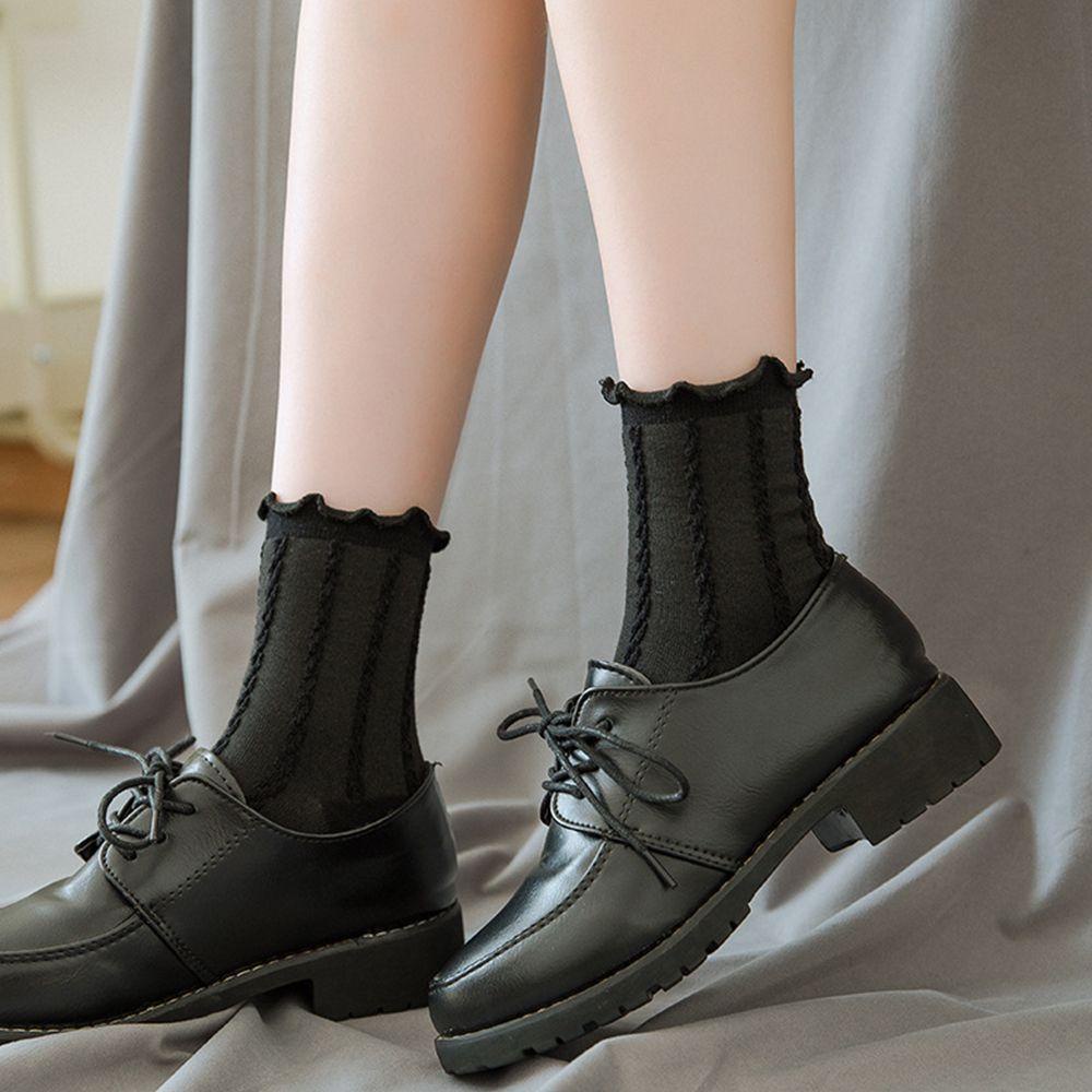 MXGOODS Vớ Nữ Phối Ren Hoa Hồng Dễ Thương Phong Cách Lolita