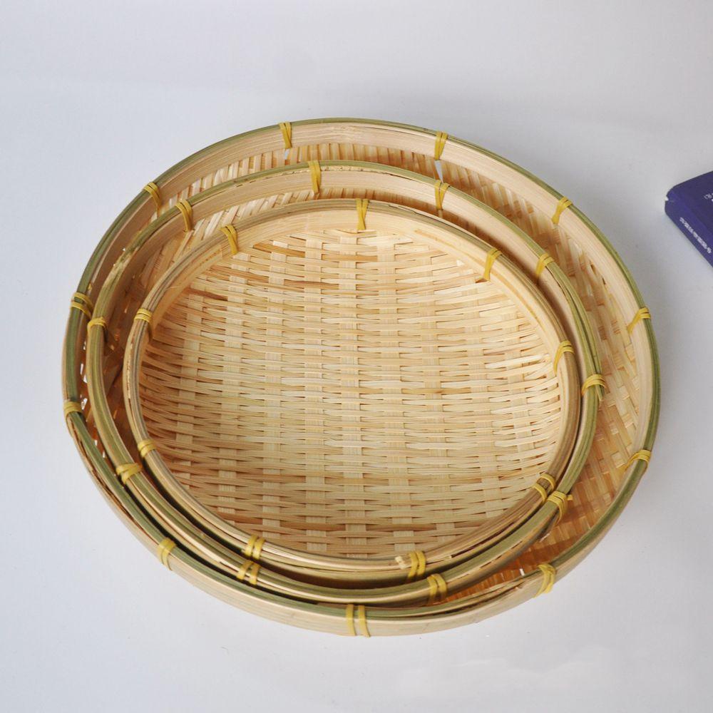 Giỏ Tre Đan Hình Tròn Đựng Đồ Dùng Nhà Bếp Độc Đáo DIY