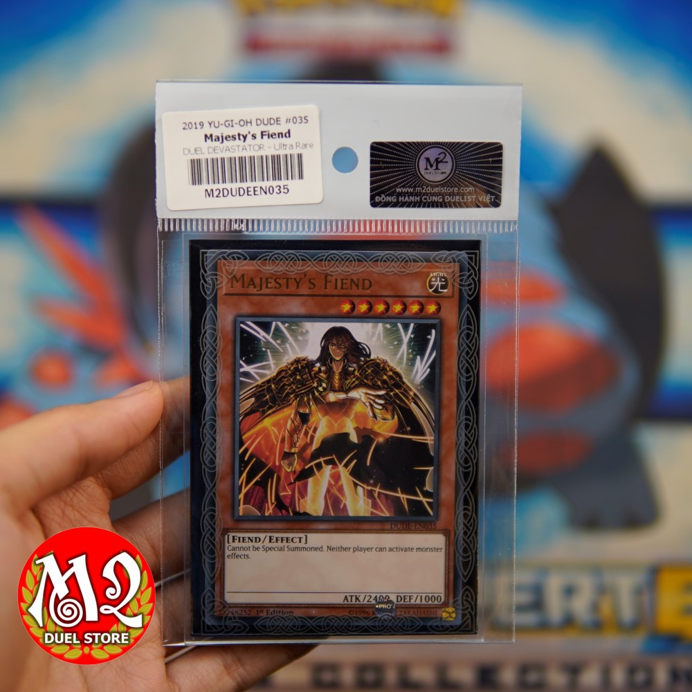 Thẻ bài yugioh DUDE-EN035Majesty's Fiend - Ultra Rare - Bảo quản M2SCCQ-LITE
