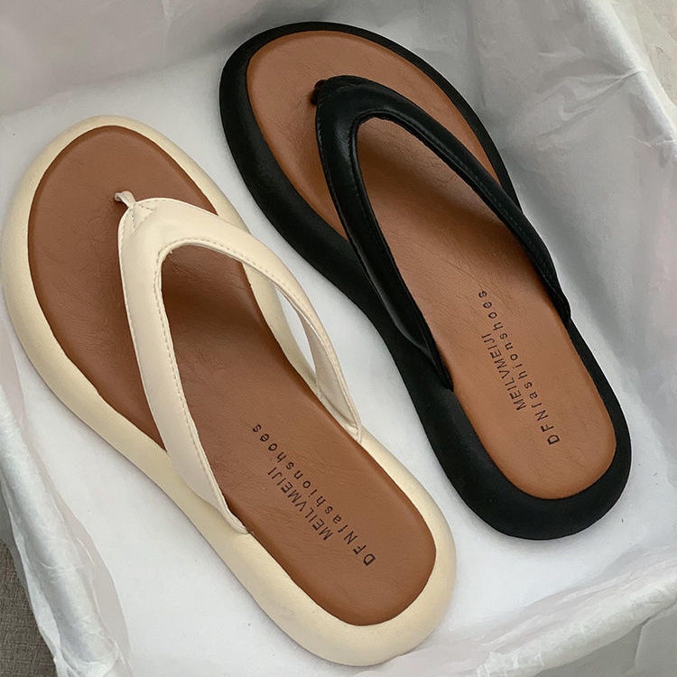 Dép Xỏ Ngón Đế Dày Tăng Chiều Cao Phong Cách Mùa Hè Mới