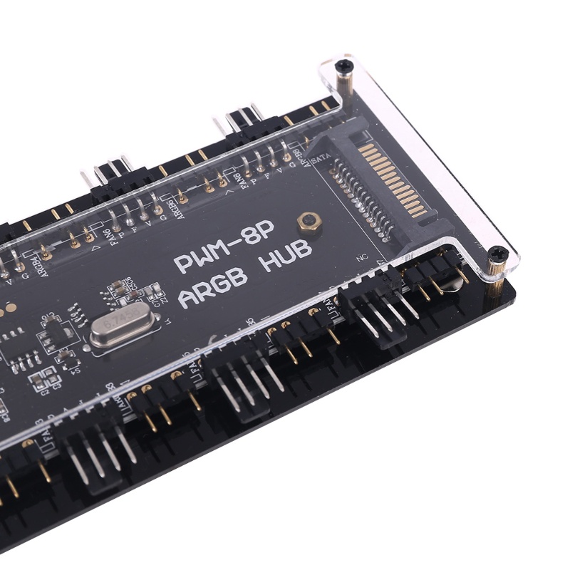 Hub Kèm Điều Khiển Quạt Không Dây 5V / 3PIN RGB 2 Trong 1 Tiện Dụng