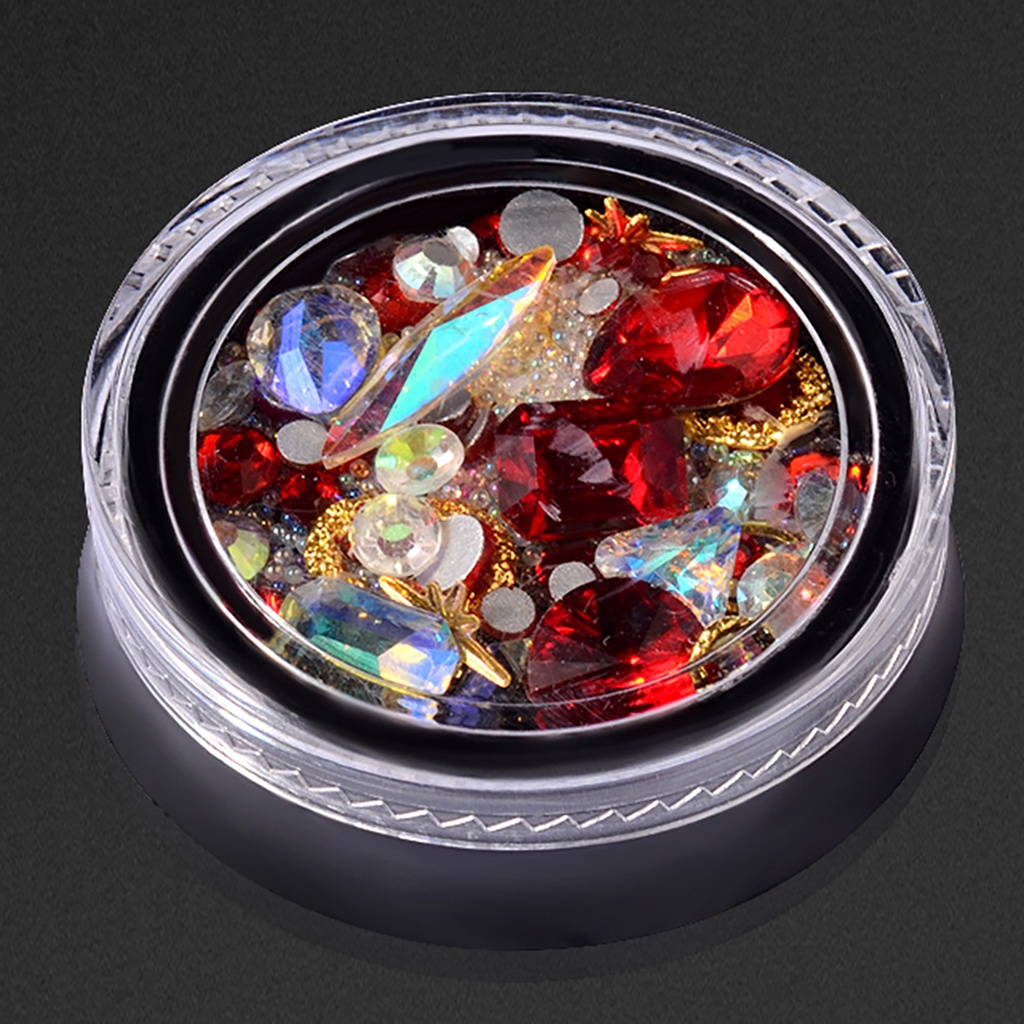 [Hàng mới về] Hộp đá trang trí móng tay nghệ thuật 3D