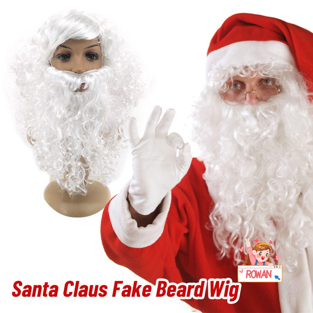 Bộ Tóc Giả Toàn Bộ Râu Hóa Trang Ông Già Noel