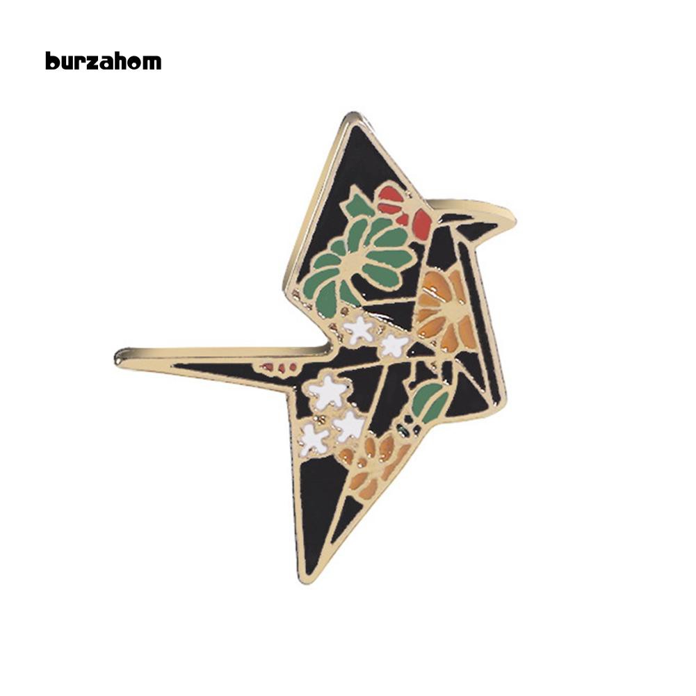 Trâm Cài Áo Hình Chim Hạc Tráng Men Unisex