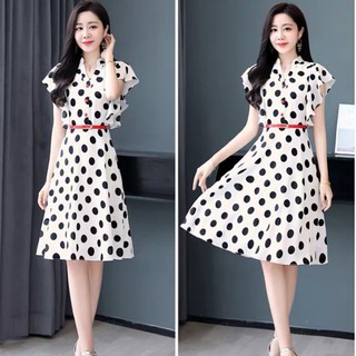 ĐẦM CHẤM BI VIỀN BÈO DỄ THƯƠNG ĐỦ SIZE 30 ĐẾN 72KG - 75818