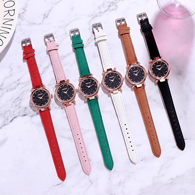 ĐỒNG HỒ NỮ DÂY DA SHDHD MẶT 12 CHẤM D305 THỜI TRANG | BigBuy360 - bigbuy360.vn