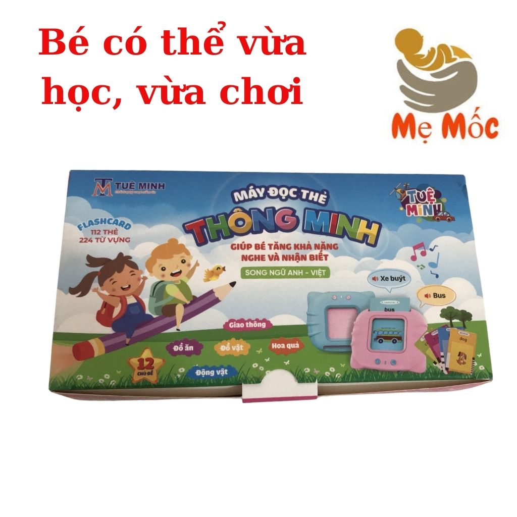 Máy Đọc Thẻ Thông Minh Kết Hợp song ngữ Anh - Việt Giúp Bé Phát Triển Toàn Diện Shop Mẹ Mốc ,MDTAV