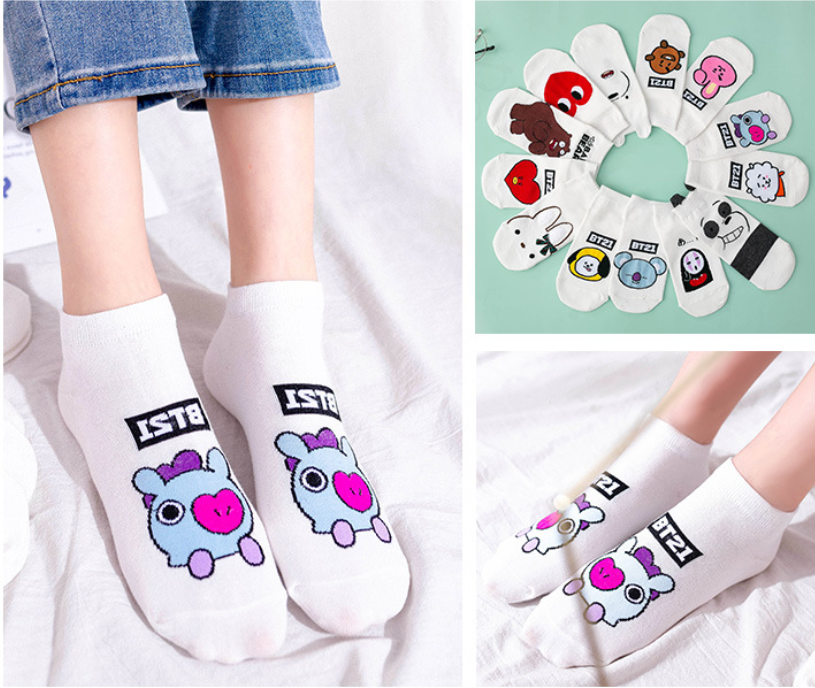 Tất cotton họa tiết hoạt hình
