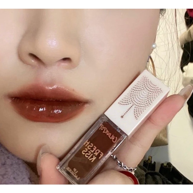 AUTH - SALE OFF SON KEM BÓNG COLOURPOP MÀU CHERRY LIQUEUR - LIP LACQUER FRESH KISS