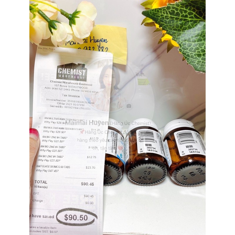 ( ĐỦ BILL ) Viên Kẽm Blackmore Bio Zinc 84viên - Cứu cánh cho làn da | Thế Giới Skin Care